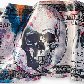 Drucke, Skull Dollar, Ghost Art