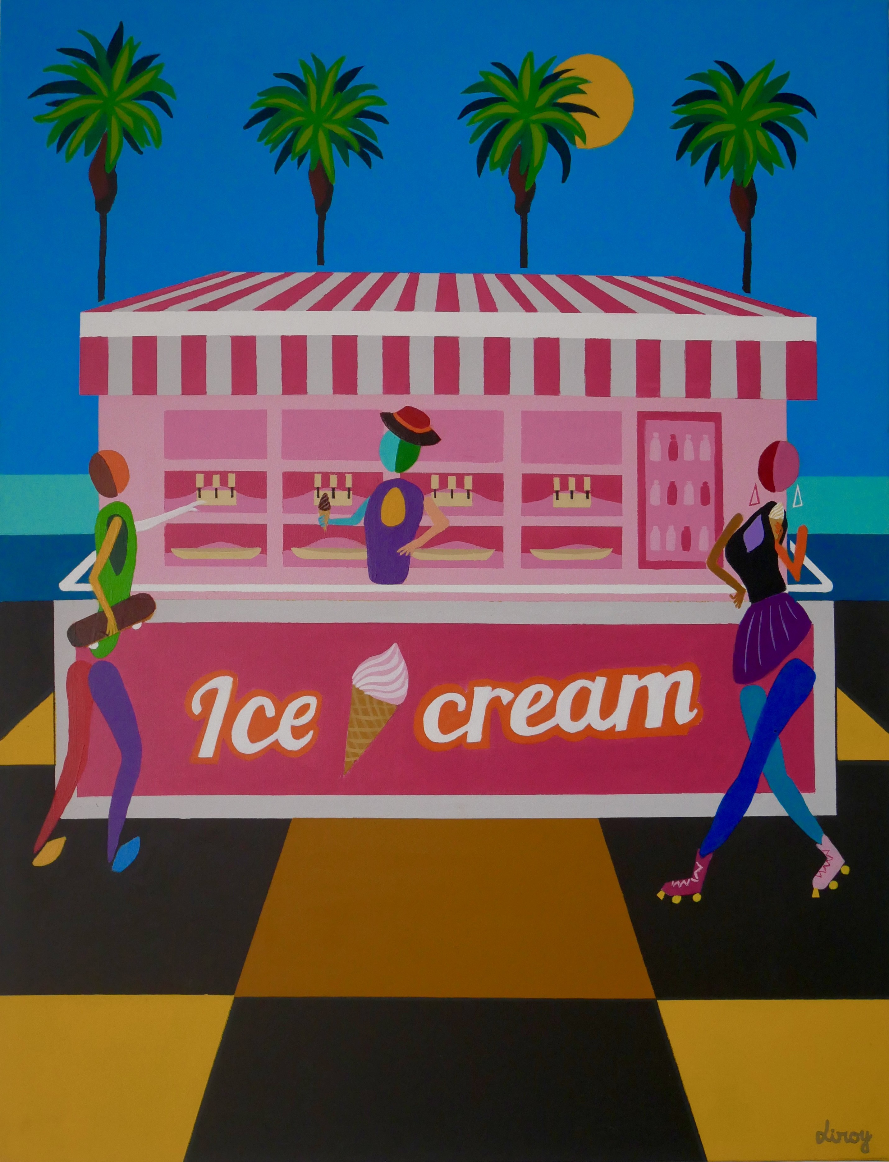 Liroy, Ice cream in seaside Liroy, Ice cream in seaside