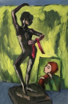 Danseuse au coussin vert et femme se coiffant de Degas, Barbara Petit Lisy