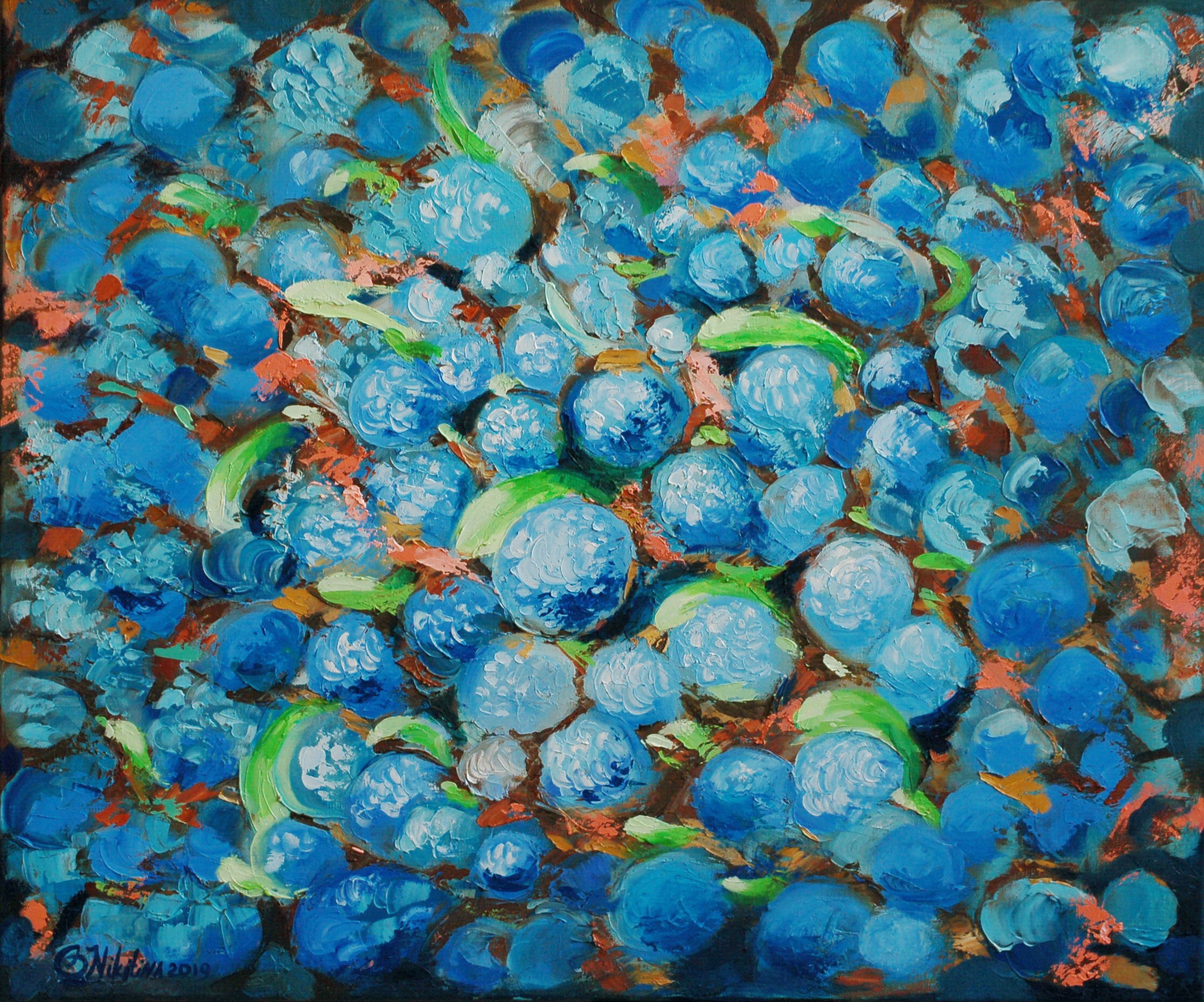 Olga Nikitina, Abstract coral and fish Olga Nikitina, Abstract coral and fish