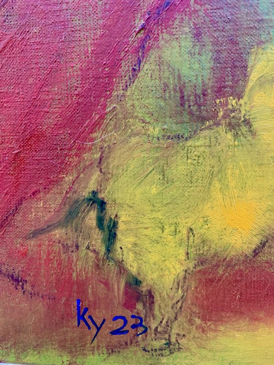 KY23, Night dance, Painting on canvas