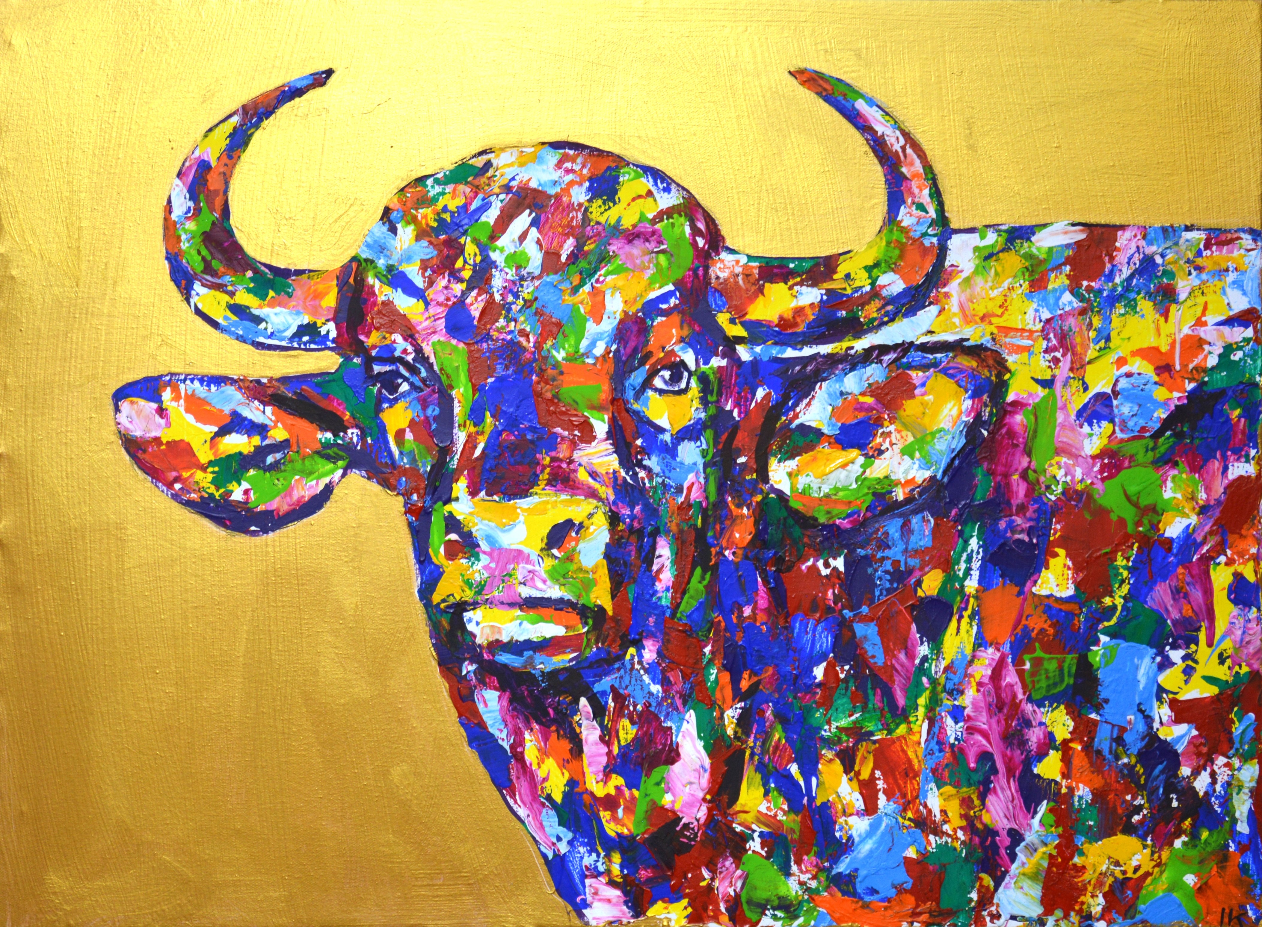 Iryna Kastsova, Bull on gold 2. Iryna Kastsova, Bull on gold 2.