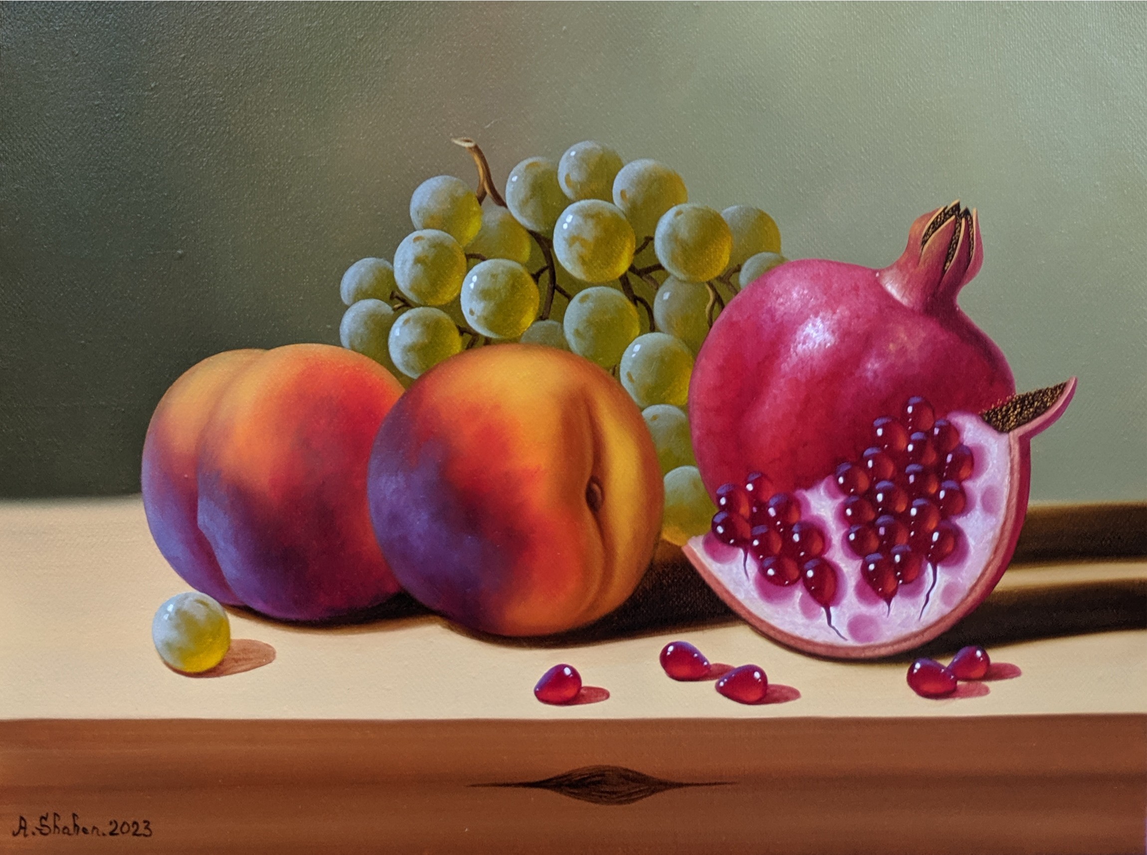 Shahen Aleksandryan, Still life with autumn fruits Shahen Aleksandryan, Still life with autumn fruits