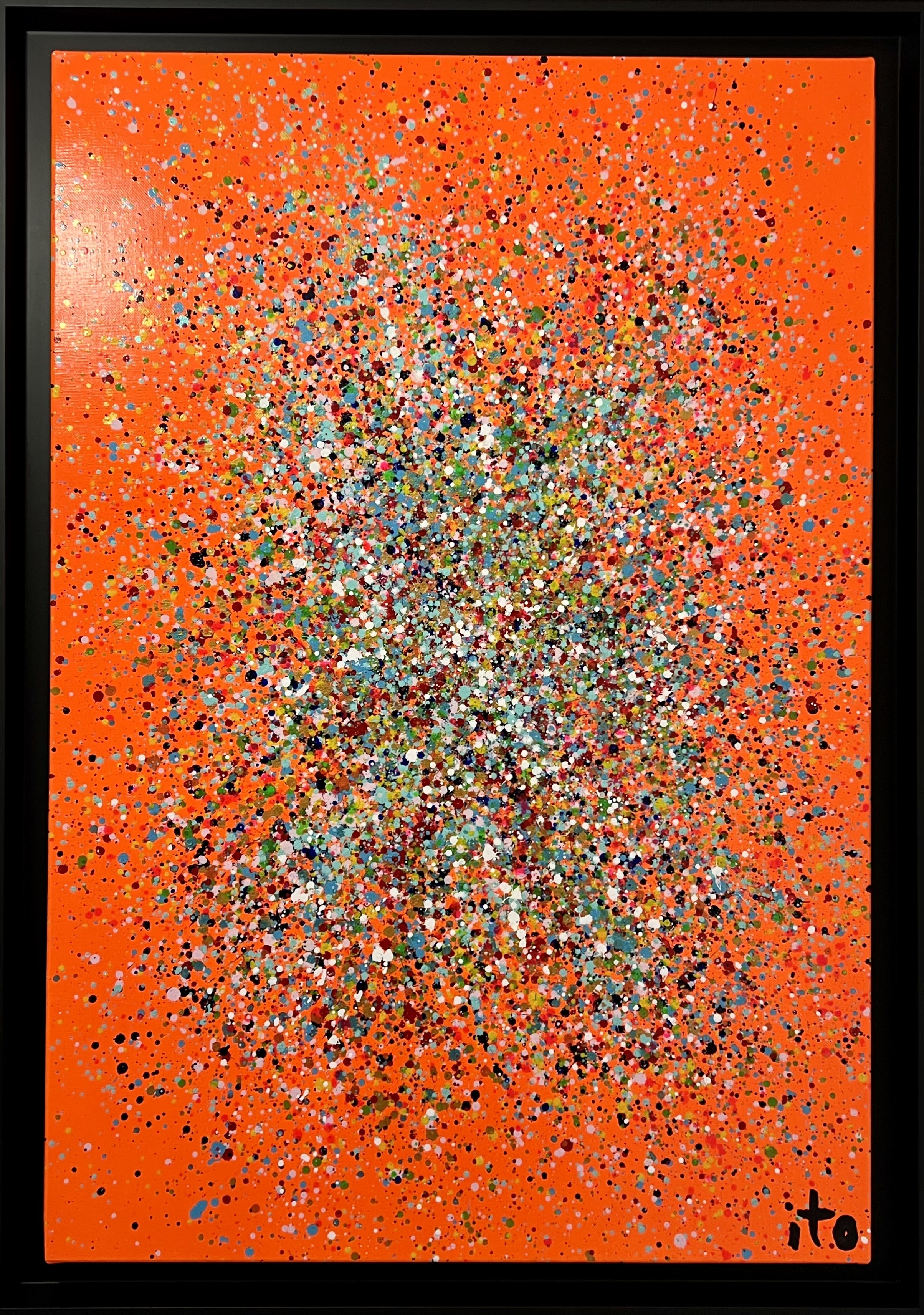 Ito Dubois, Stars, Orange Background Ito Dubois, Stars, Orange Background
