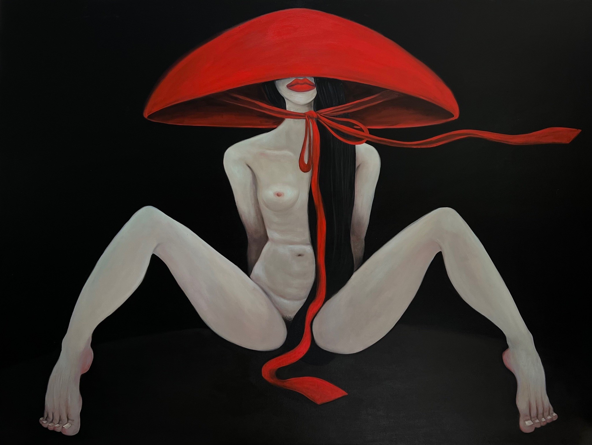Suthamma (Ta) Byrne, Nude in red hat Suthamma (Ta) Byrne, Nude in red hat