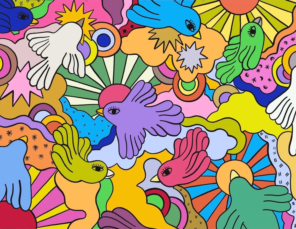 Leona Rose, Psychedelic luz - Fine art print Leona Rose, Psychedelic luz - Fine art print