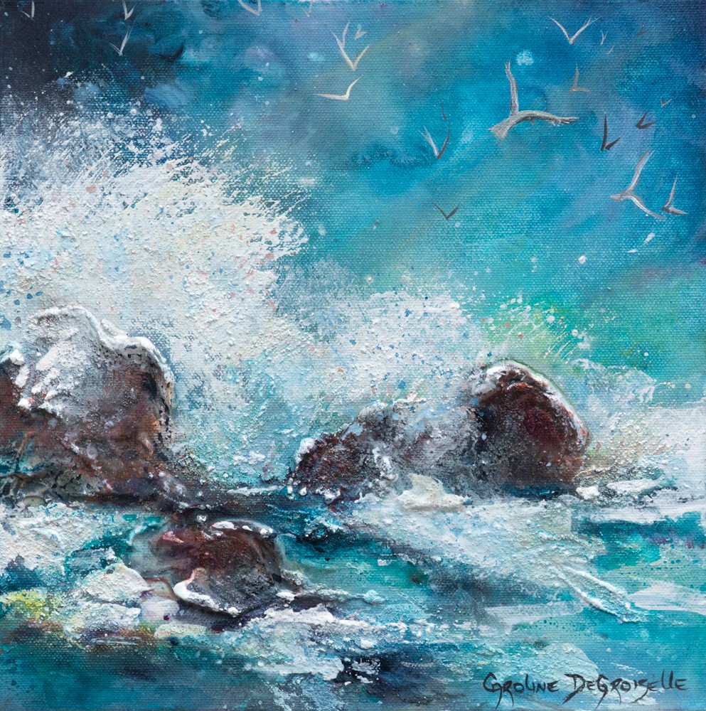 Caroline Degroiselle, Envol en éclats de vagues - Paysage marin de La Nouvelle Calédonie Caroline Degroiselle, Envol en éclats de vagues - Paysage marin de La Nouvelle Calédonie