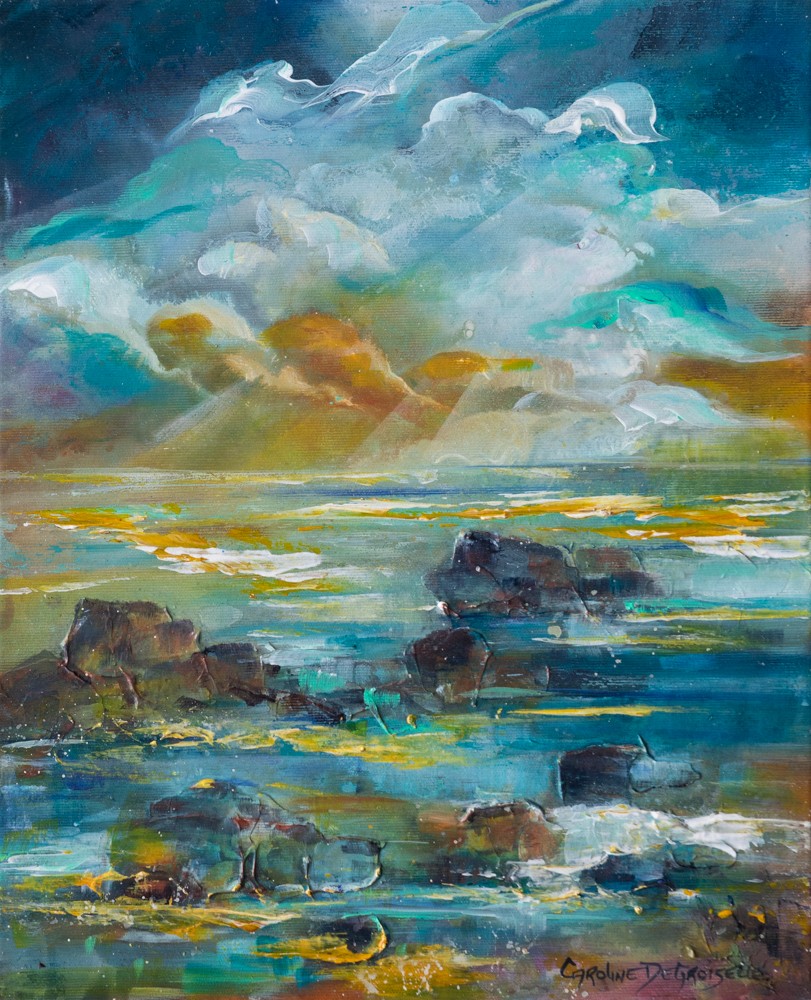 Caroline Degroiselle, Force matin en musique bleue - Paysage marin de La Nouvelle Calédonie Caroline Degroiselle, Force matin en musique bleue - Paysage marin de La Nouvelle Calédonie