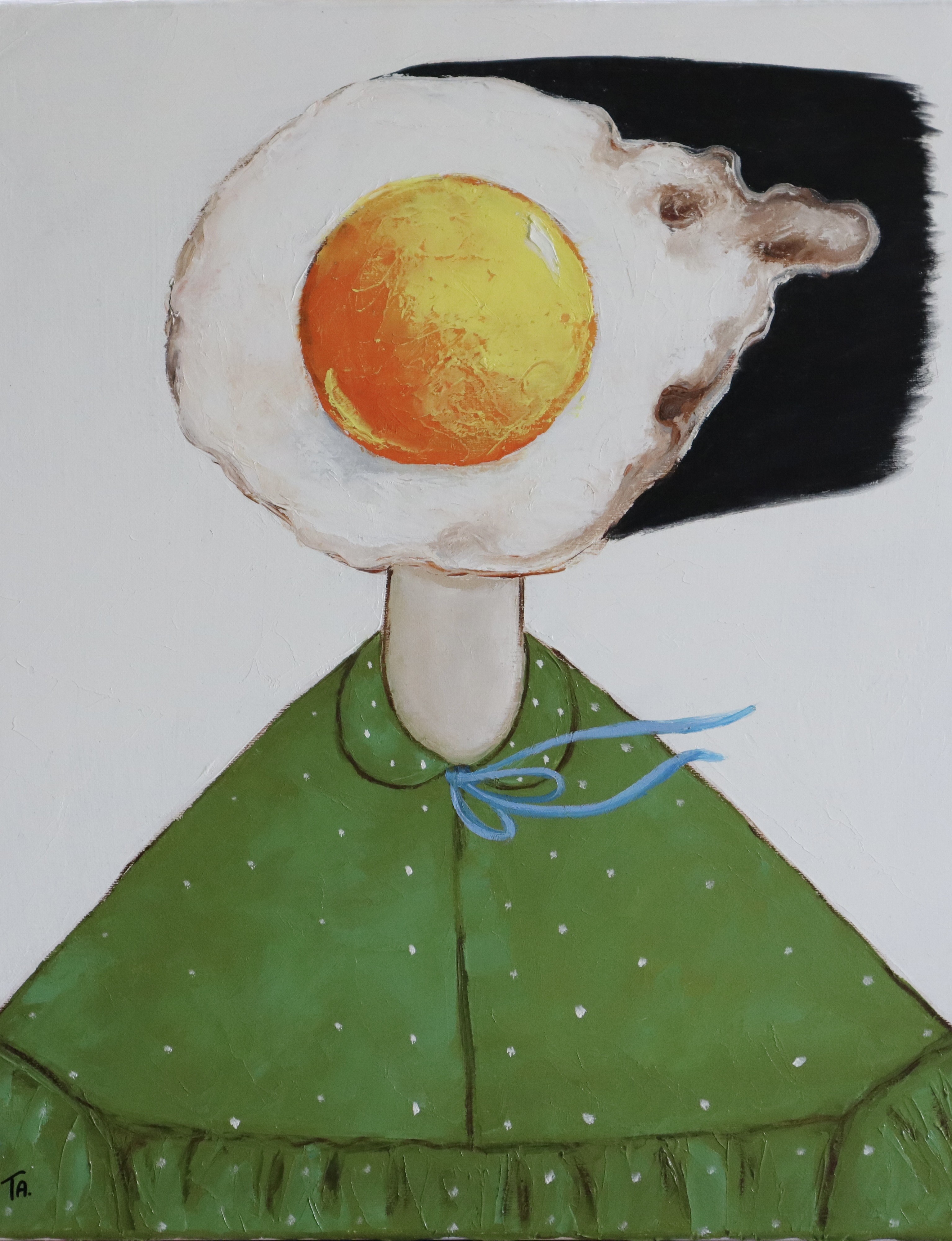 Suthamma (Ta) Byrne, Egg girl in green Suthamma (Ta) Byrne, Egg girl in green
