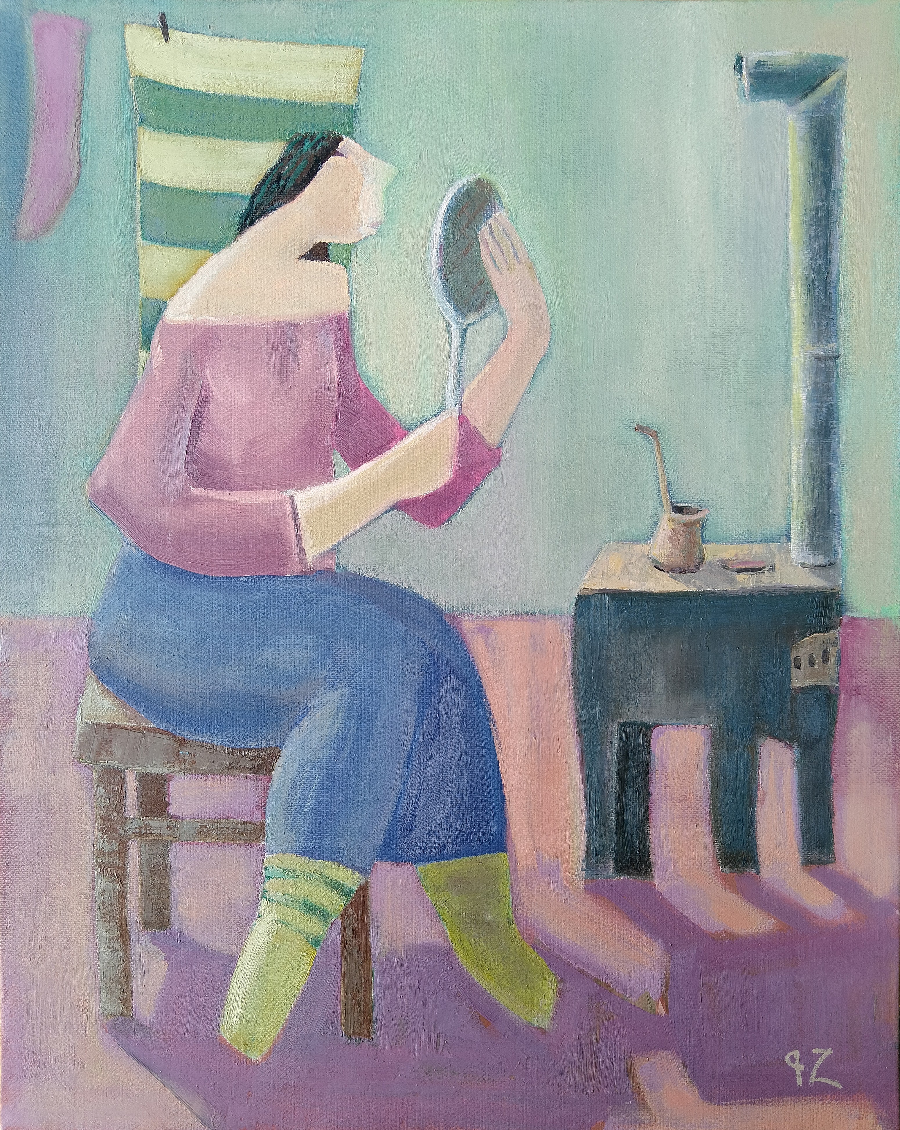 Gegham Hunanyan, Woman with the mirror Gegham Hunanyan, Woman with the mirror