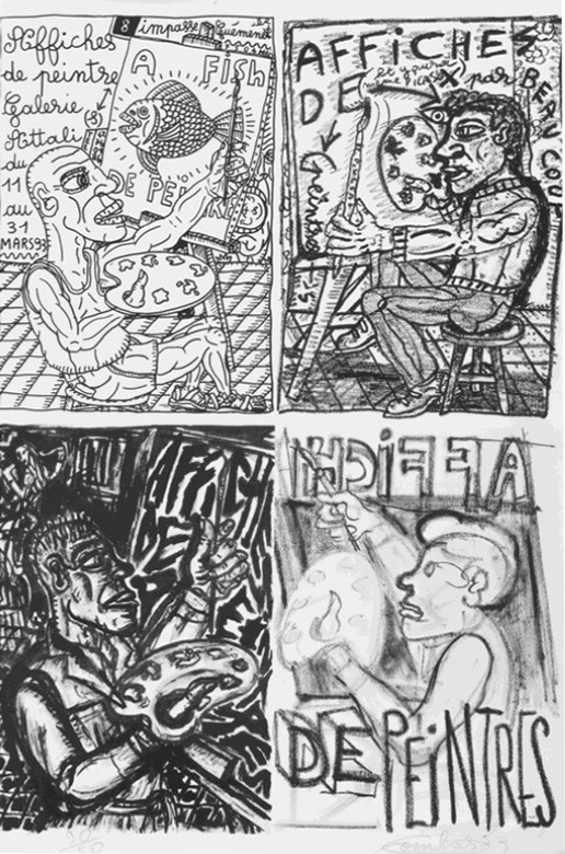Robert Combas, Affiche de peintres Robert Combas, Affiche de peintres
