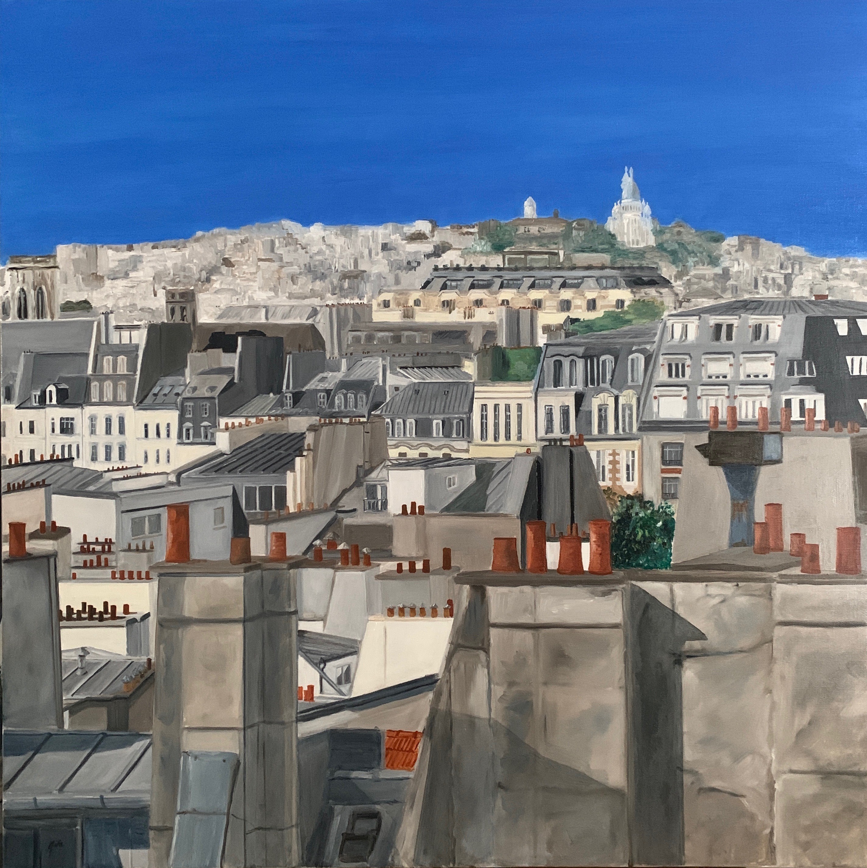 Marie France Garrigues, Vue sur les toits - vue 13 Marie France Garrigues, Vue sur les toits - vue 13