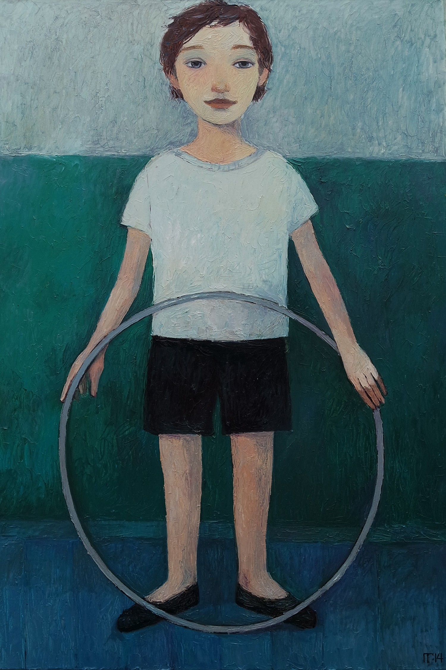 Galya Popova, Boy with a hoop Galya Popova, Boy with a hoop