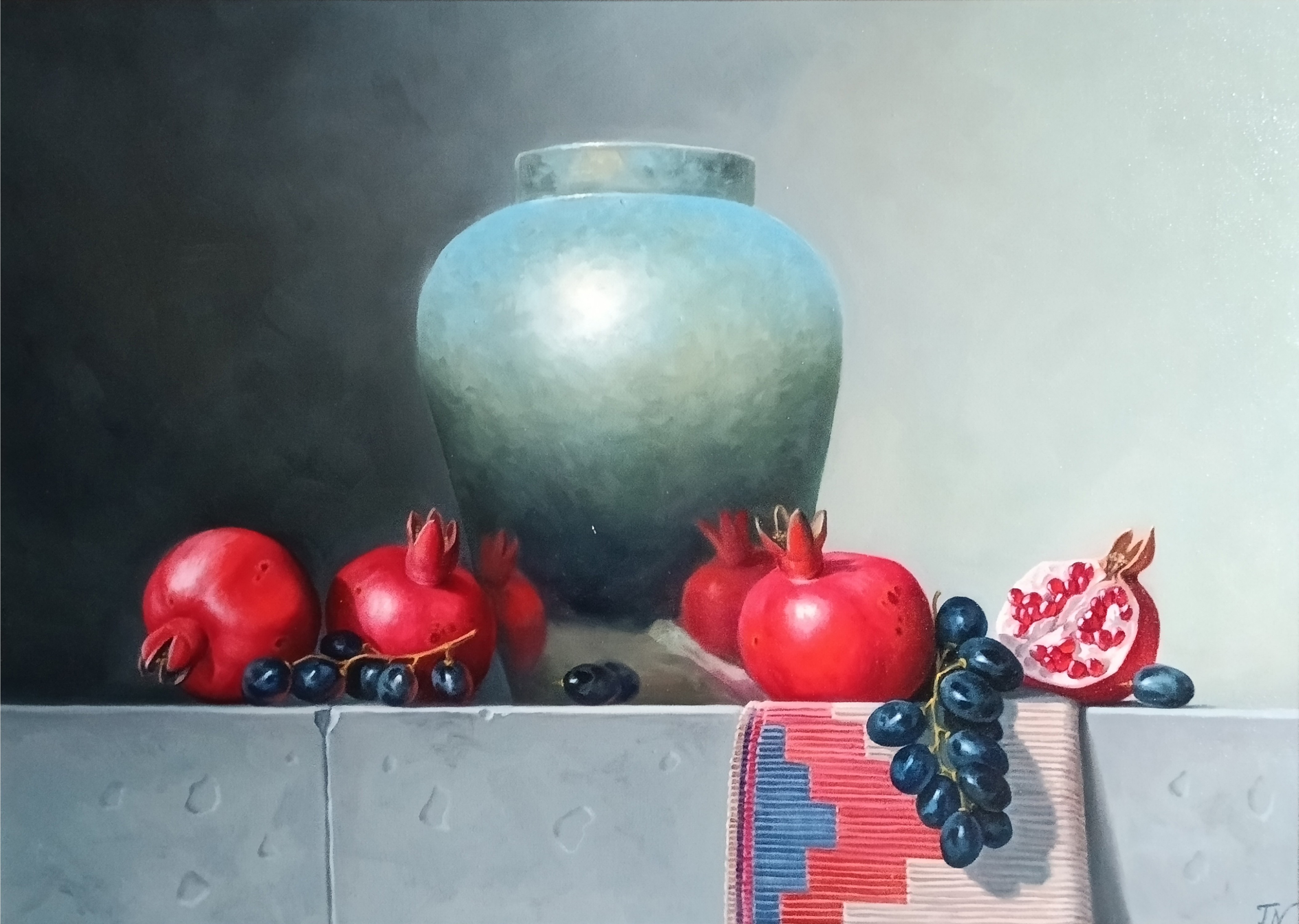 Tamar Nazaryan, Still life with pomegranates Tamar Nazaryan, Still life with pomegranates