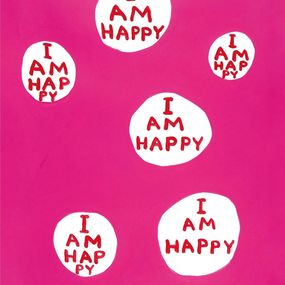 Print, I am happy, David Shrigley