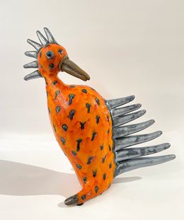 Skulpturen, Orange Bird (large size), Viktor Zuk