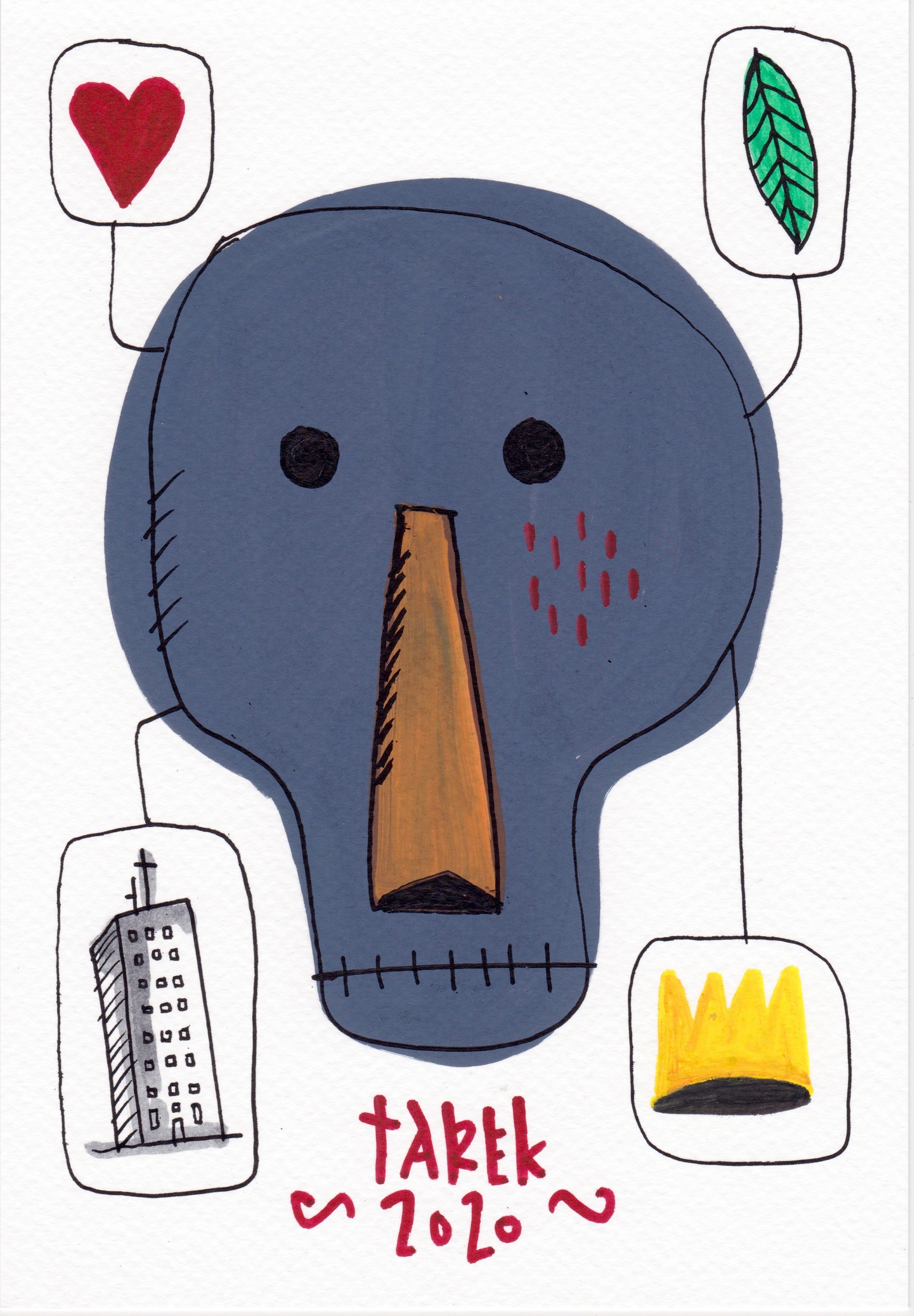 Tarek, Skull gris Tarek, Skull gris