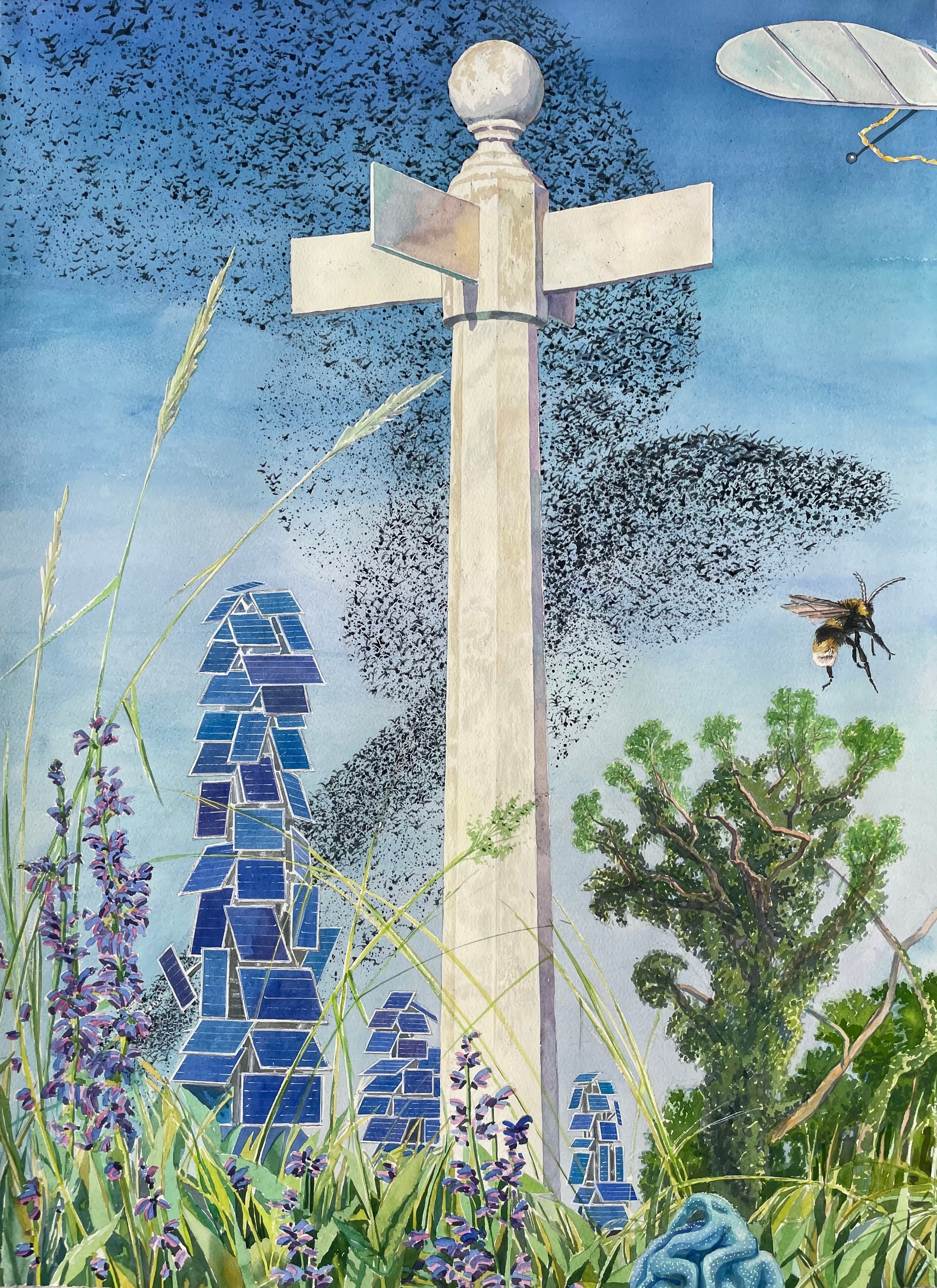 Taisia Korotkova, Imagined destinations, Signpost in Compiegne forest (Poteau indicateur en forêt de Compiègne) Taisia Korotkova, Imagined destinations, Signpost in Compiegne forest (Poteau indicateur en forêt de Compiègne)