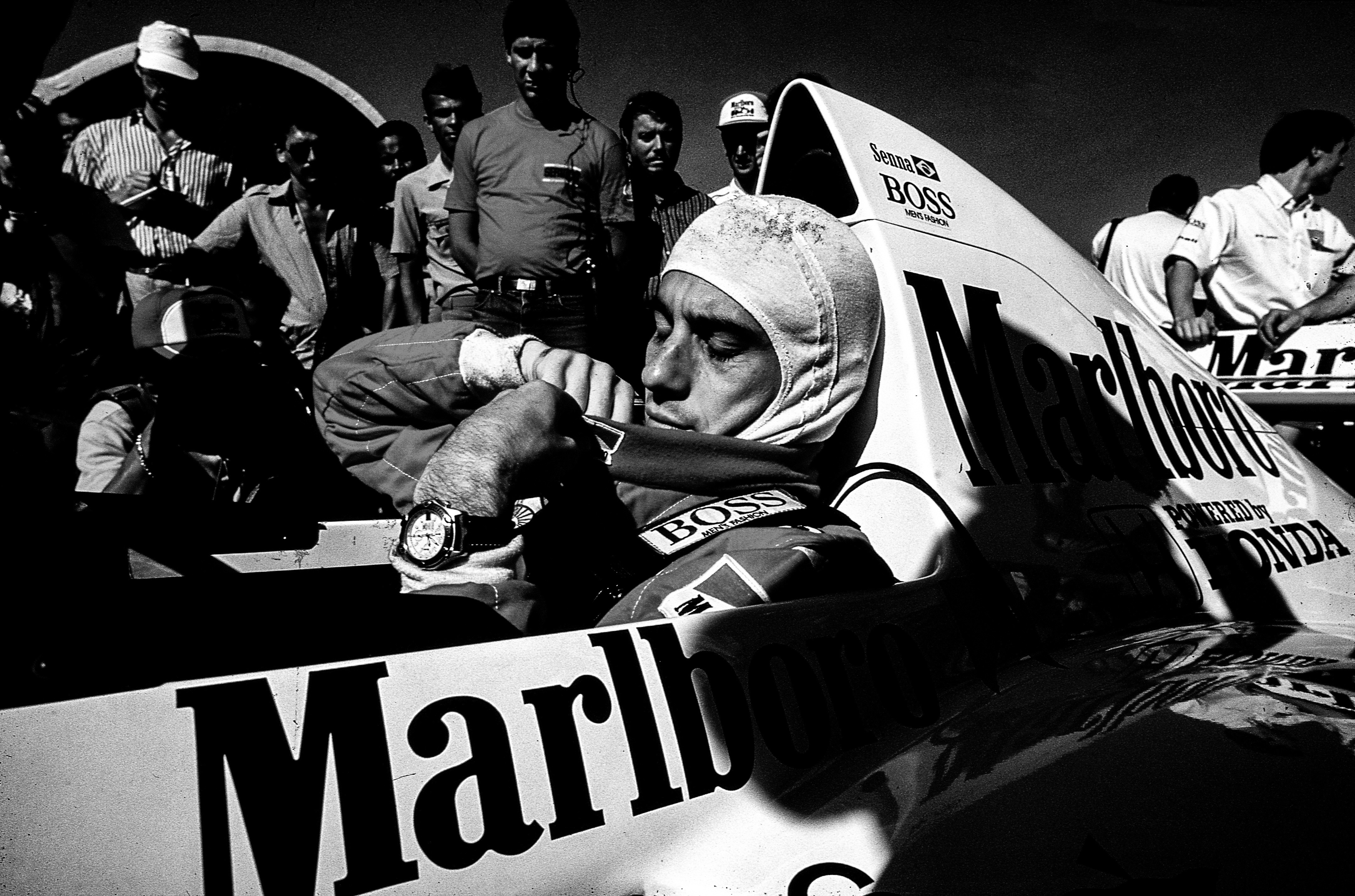 Dominique Leroy, Ayrton Senna, Préparatif. Brésil F1 Dominique Leroy, Ayrton Senna, Préparatif. Brésil F1