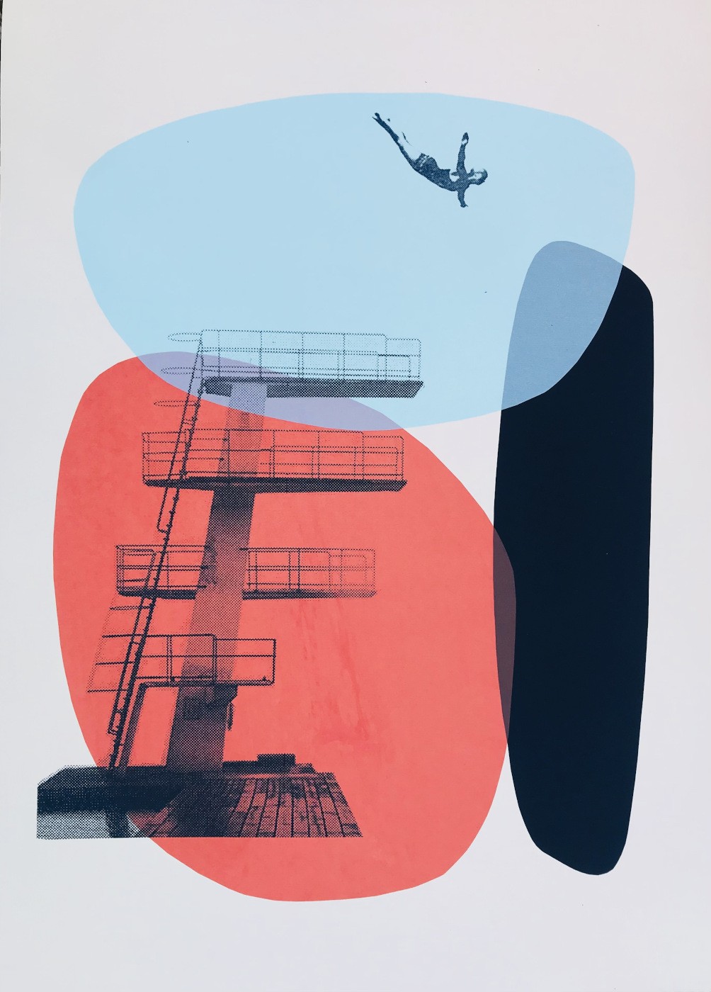 Valérie Betoulaud, Le Plongeoir – bleu corail Valérie Betoulaud, Le Plongeoir – bleu corail