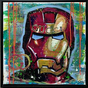 Painting, Gucci Iron Man, Spazz