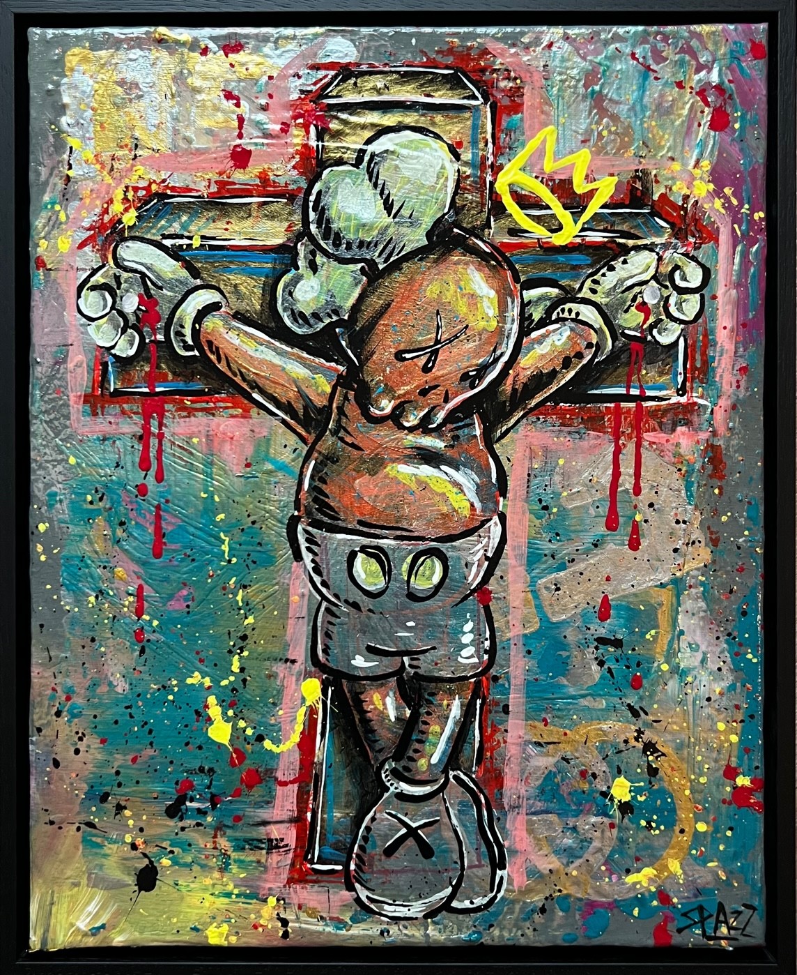 Spazz, Crucified Kaws Spazz, Crucified Kaws