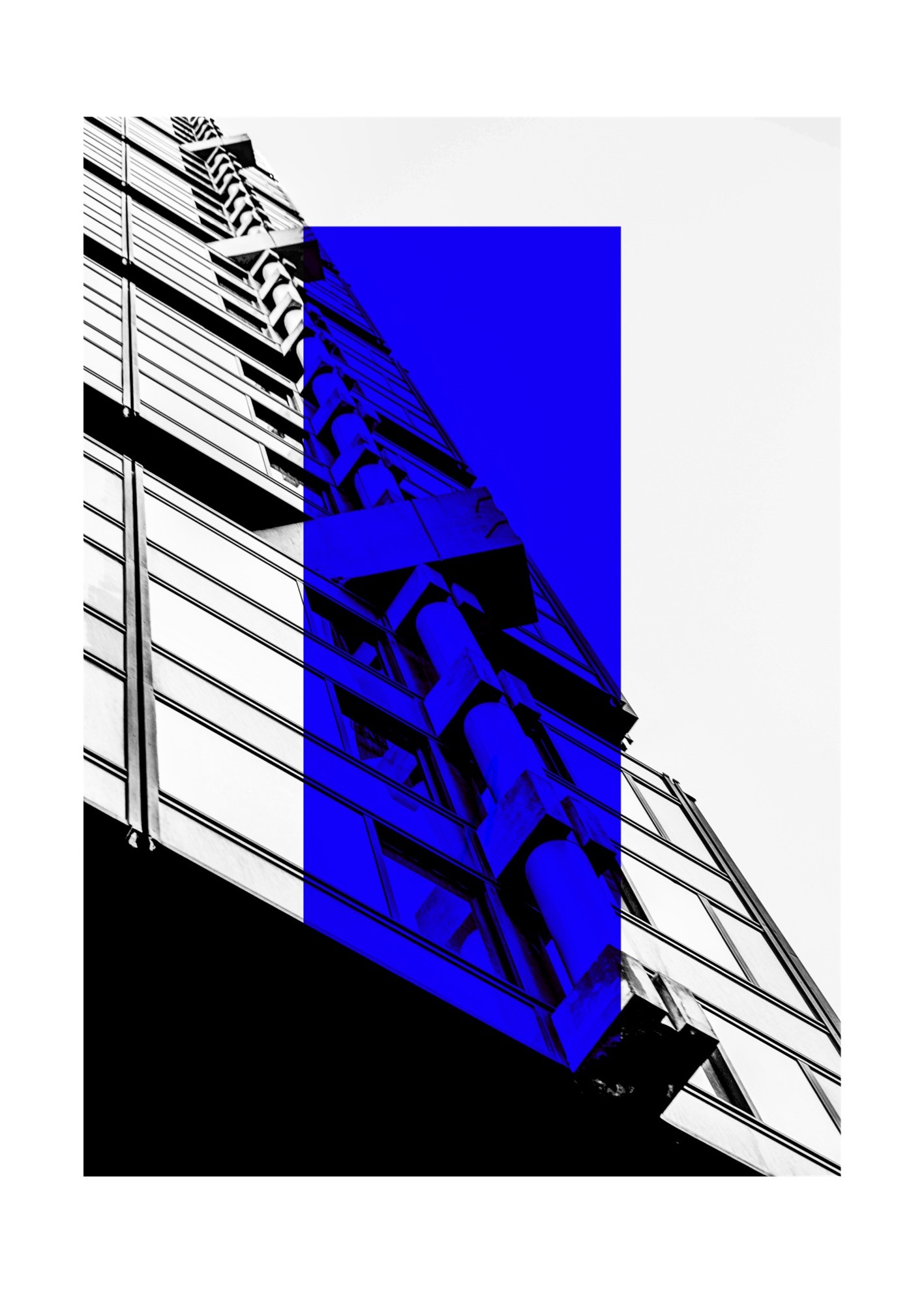 Claire Giraudeau, Urbain brutalisme, Bleu Majorelle - Photographie digigraphie (2) Claire Giraudeau, Urbain brutalisme, Bleu Majorelle - Photographie digigraphie (2)