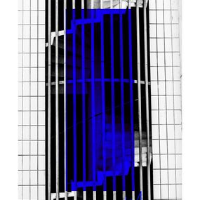 Photography, Urbain brutalisme, Bleu Majorelle - Photographie digigraphie (3), Claire Giraudeau