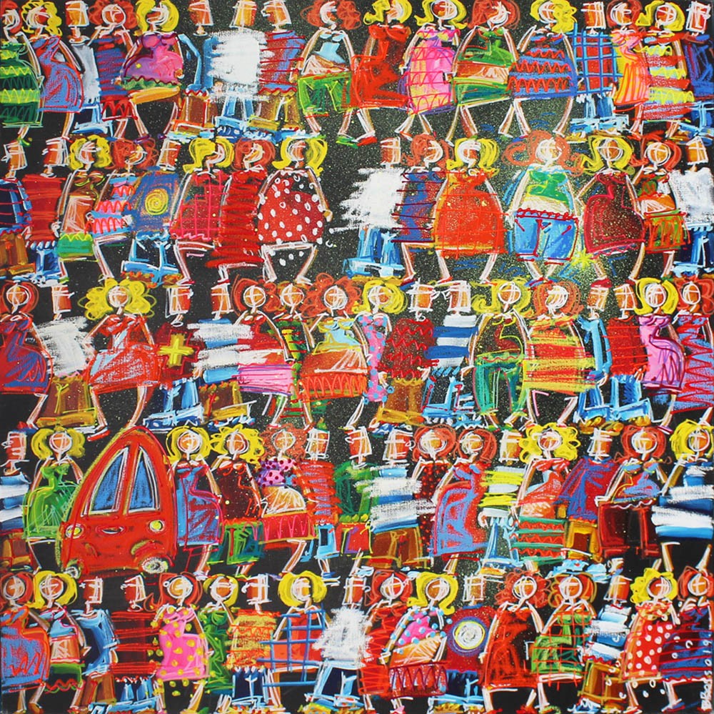 David Jehan (B.boss), Foule multicolore David Jehan (B.boss), Foule multicolore