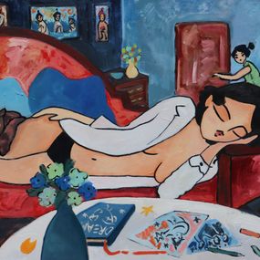Gemälde, The nap, Etienne Quesnay