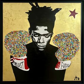 Gemälde, Golden Basquiat Boxing, Ito Dubois