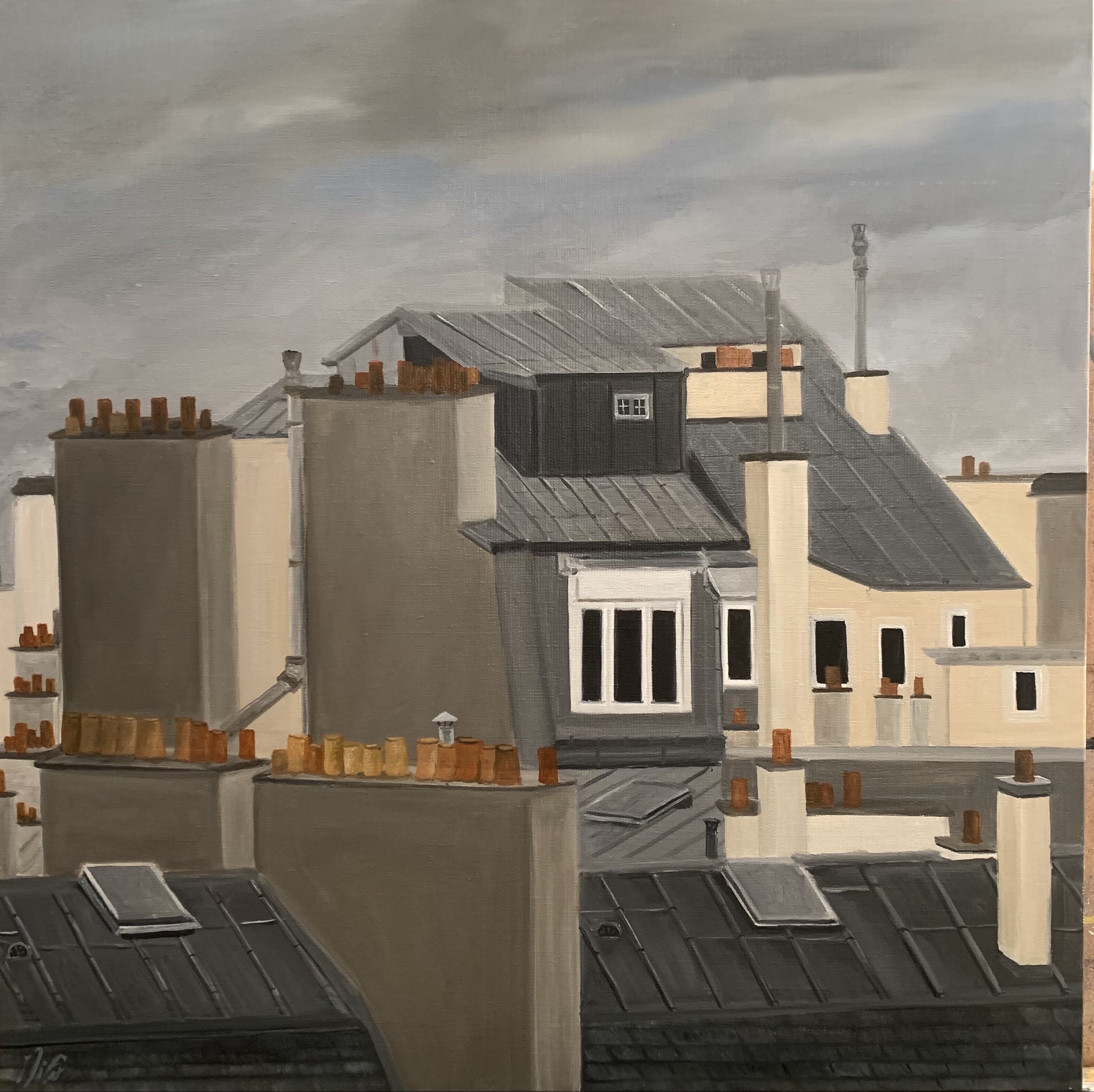 Marie France Garrigues, Vue sur les toits. Vue 16 Marie France Garrigues, Vue sur les toits. Vue 16