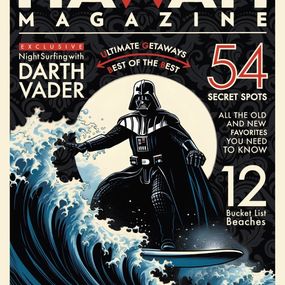 Drucke, Night Surfing With Darth Vader, Kobalt