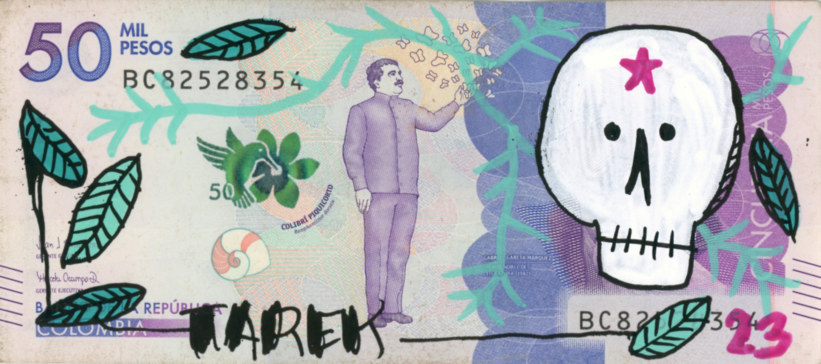 Tarek, Billet colombien #1 Tarek, Billet colombien #1