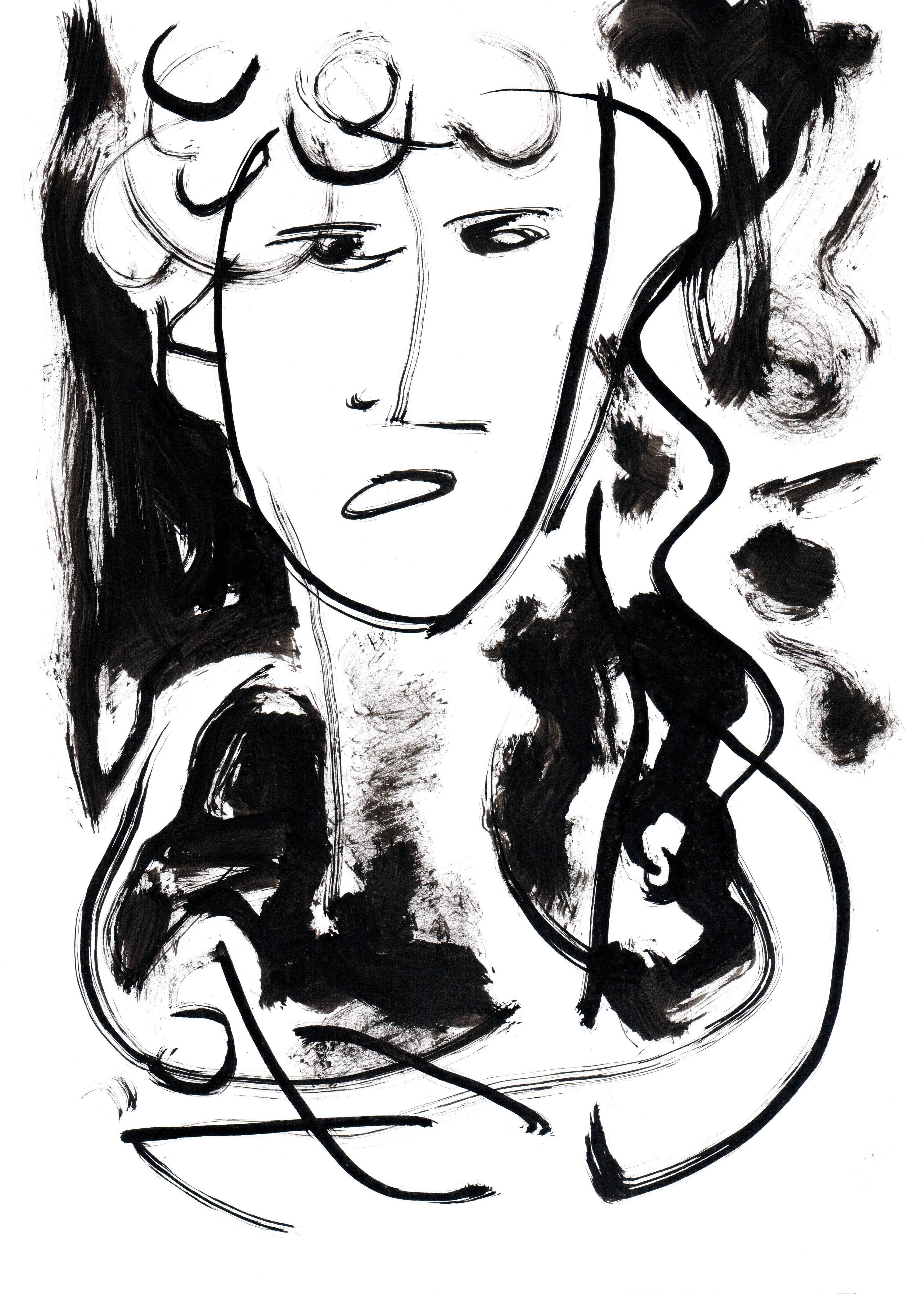 Zakhar Shevchuk, Ink album (Self portrait) Zakhar Shevchuk, Ink album (Self portrait)