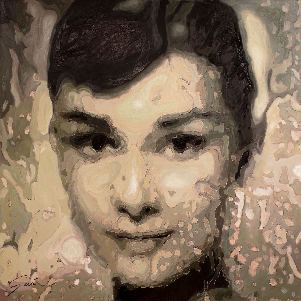 Miguel Guía, Impression sur Audrey (impressionnisme magique) Miguel Guía, Impression sur Audrey (impressionnisme magique)