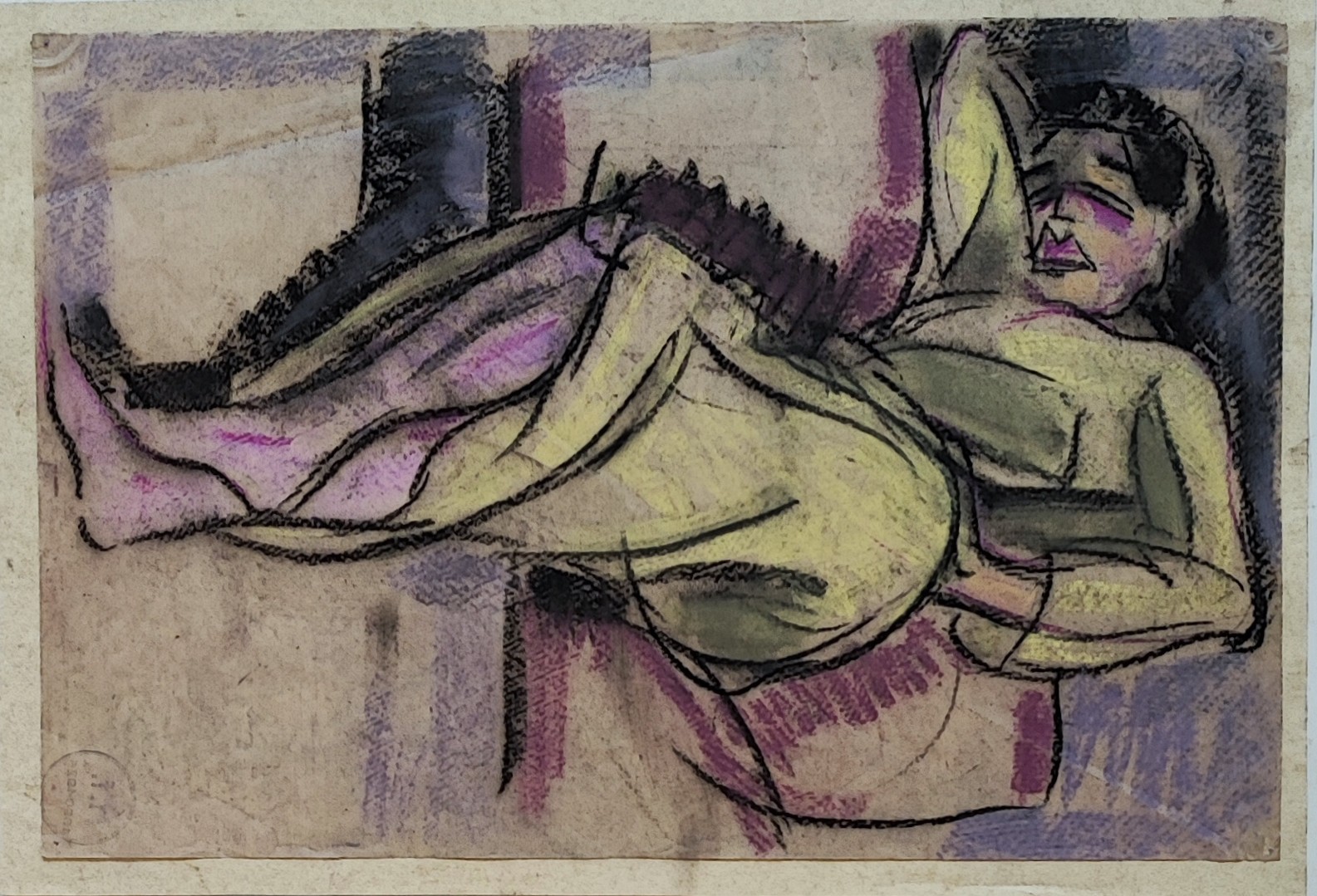 Henri Fehr, Jeune femme allongée Henri Fehr, Jeune femme allongée