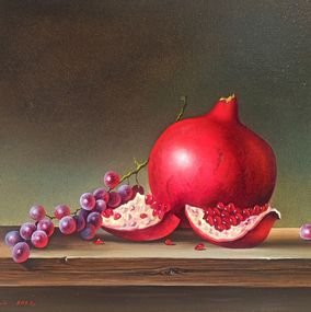 Gemälde, Still life with pomegranates and grapes, Sergey Miqayelyan