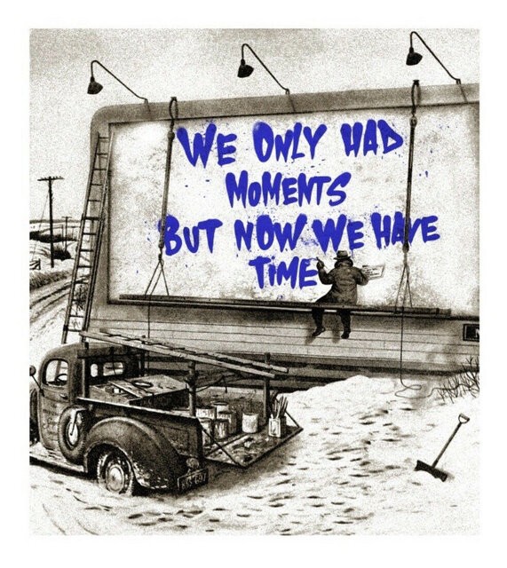 Mr Brainwash, Now is the time (Blue) Mr Brainwash, Now is the time (Blue)