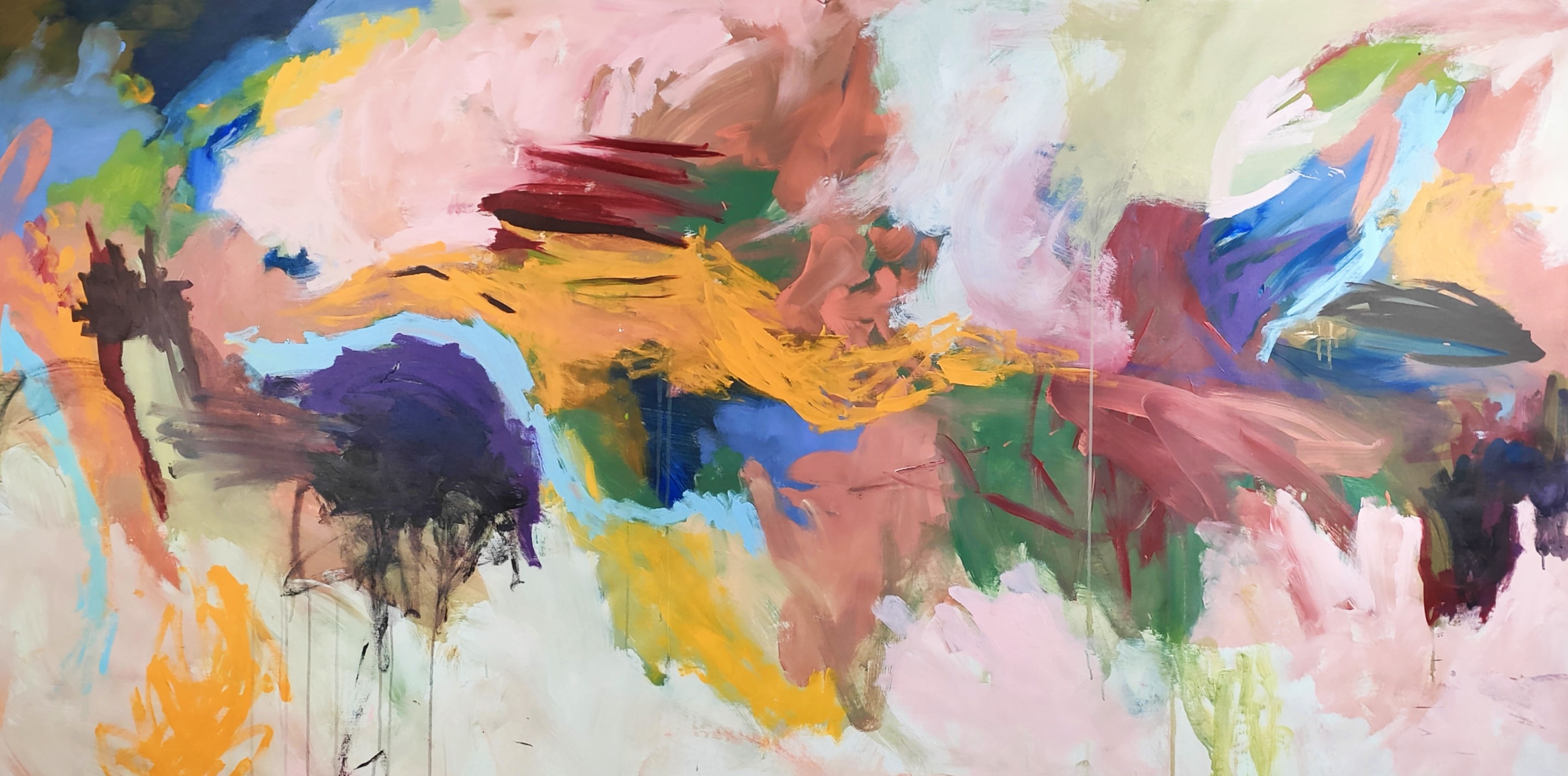 Emily Starck, Yellow brush strokes Emily Starck, Yellow brush strokes