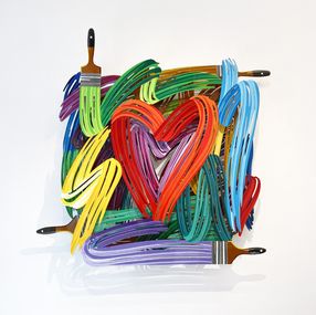 Sculpture, Graffiti heartist XL, David Gerstein