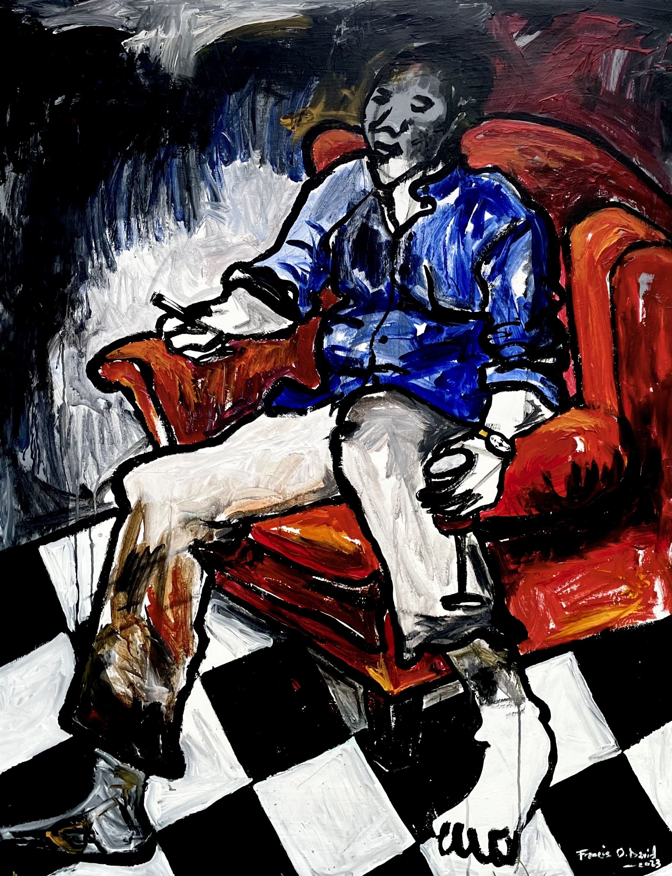 Oshorenoya David Francis, Blue conversation Oshorenoya David Francis, Blue conversation