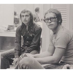 Photography, Bernie Taupin and Elton John, NYC 1971, Bob Gruen