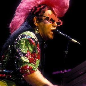 Photography, Elton John, MSG, NYC 1986, Bob Gruen
