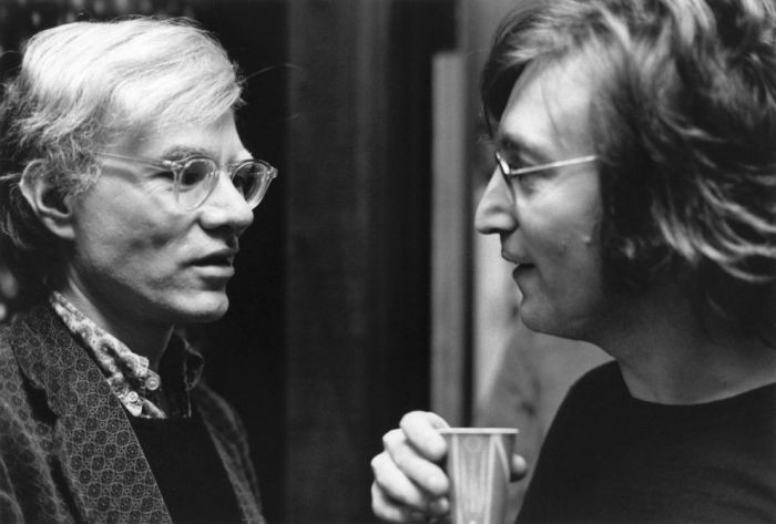 Bob Gruen, John Lennon and Andy Warhol, Record Plant, NYC, 1972 Bob Gruen, John Lennon and Andy Warhol, Record Plant, NYC, 1972