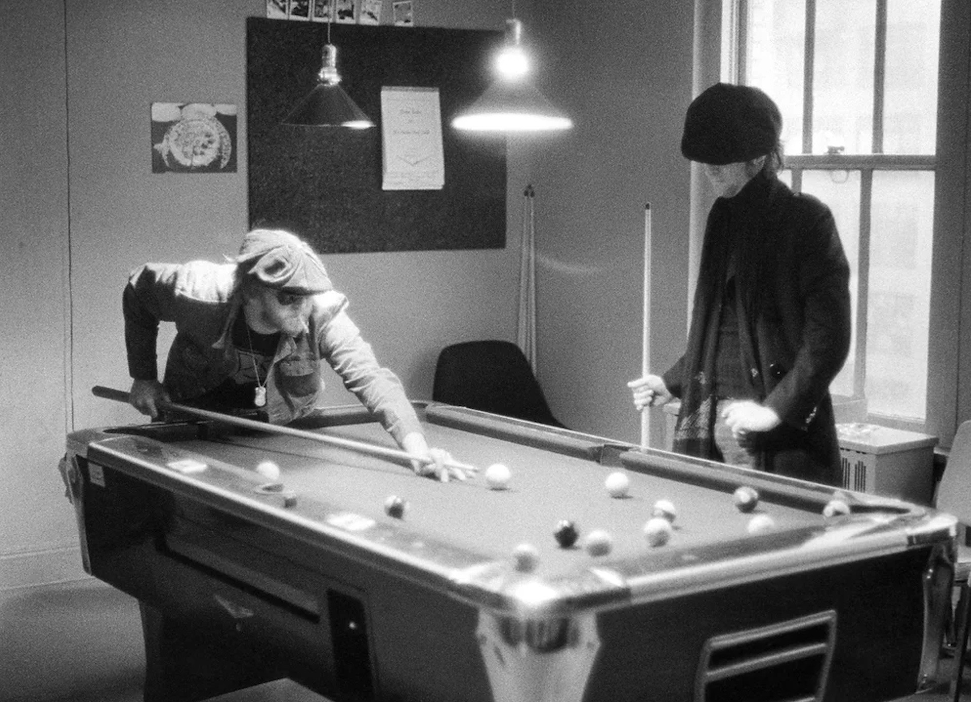 Bob Gruen, Harry Nilsson and John Lennon playing pool, Record Plant, NYC 1974 Bob Gruen, Harry Nilsson and John Lennon playing pool, Record Plant, NYC 1974