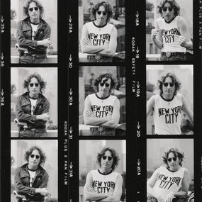 Photography, John Lennon contact sheet, NYC 1975, Bob Gruen