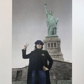 Drucke, John Lennon, Statue of Liberty, New York City, Bob Gruen