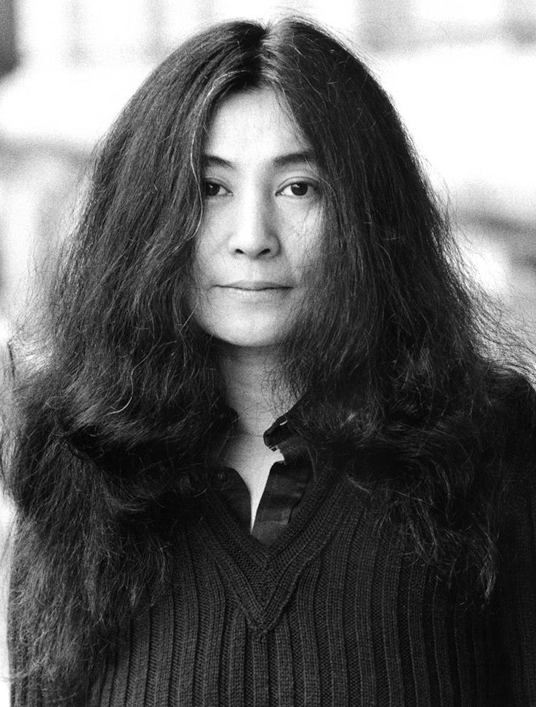 Bob Gruen, Yoko Ono in black ribbed sweater, Central Park, NY 1973 Bob Gruen, Yoko Ono in black ribbed sweater, Central Park, NY 1973