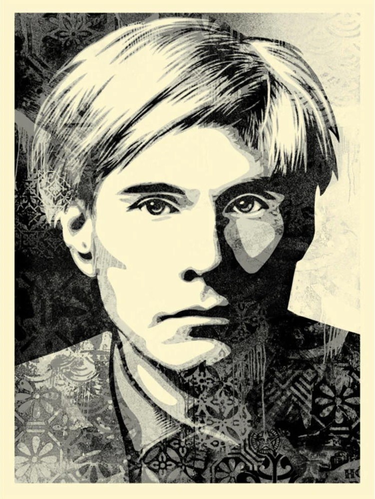 Shepard Fairey (Obey), Warhol collages (silver) Shepard Fairey (Obey), Warhol collages (silver)